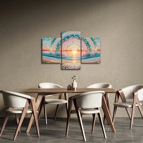 Kép – Naplemente mozaik (90x60 cm)
