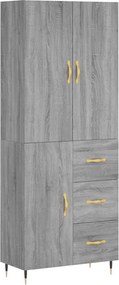 vidaXL szürke sonoma szerelt fa magasszekrény 69,5 x 34 x 180 cm