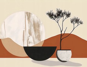 Poszter 65x50cm Absztrakt a tér felett