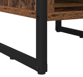 vidaXL Éjjeli asztal Öreg fa 39.5 x 30 x 50 cm Faanyag