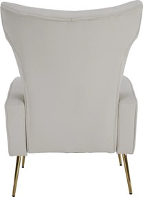 Relaxfotel, bézs Velvet szövet, BARET