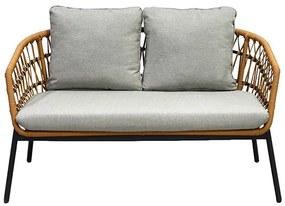 Kerti Ülőgarnitúra, Fém + Polyrattan, Barna. AZ-L1880 NAT