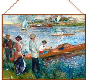 Renoir-Oarsmen at Chatou üvegkép, falikép