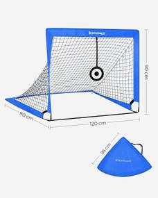 Focikapu gyerekeknek 2 darabos készlet, 90x120 cm, kék