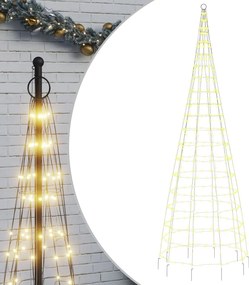 vidaXL meleg fehér LED karácsonyfa zászlórúdra 550 LED 300 cm