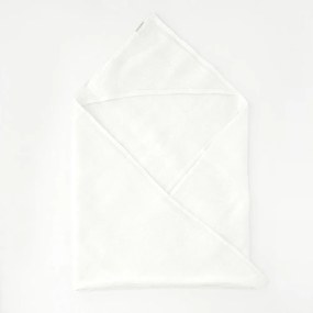 Waffle fehér kapucnis gyerek törölköző, 70 x 70 cm - Linen Tales