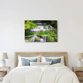 Kép - Huay Mae Khamin vízesések, Kanchanaburi, Thaiföld (90x60 cm)