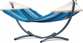 Függőágy rúddal acél váz 200kg-ig kerti függőágy szett Potenza