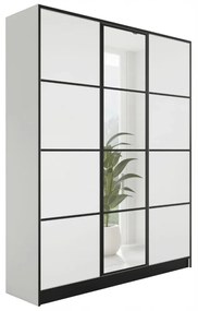 Eden 3D Gardróbszekrény 156,4cm, Fehér