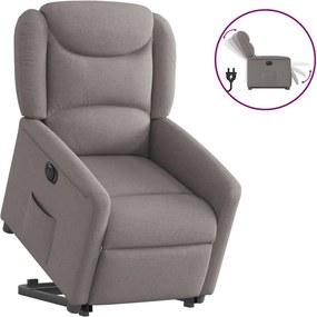 vidaXL elektromos felállást segítő tópszínű szövet dönthető fotel