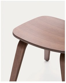 Sötétbarna étkezőszék diófa dekorral Gena – Kave Home