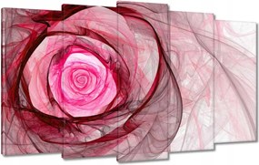 Vászonkép 100x60 Rózsaszín fraktál rózsa