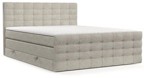 Bézs ágyneműtartós boxspring ágy 200x200 cm Blend – Maison de Rêve