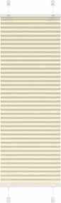 vidaXL pliszírozott redőny krém 50x150 cm szövetszélesség 49,4 cm