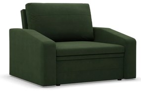 Vertico fekvőfotel, 90 cm széles, fonott, zöld