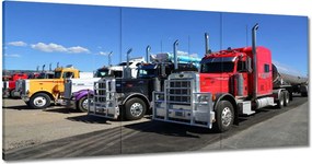 Vászonkép 60x30 Amerikai teherautók