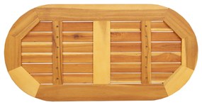 Asztallap 80x40x2,2 cm Ovális Tömör Fa Akác
