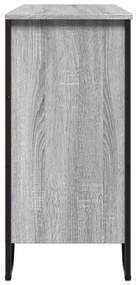 szürke sonoma színű szerelt fa tálalószekrény 101x35,5x74,5 cm