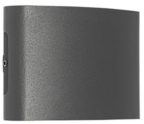Kültéri fali lámpa sötétszürke, LED-del, 4-lámpás, IP54 - Silly