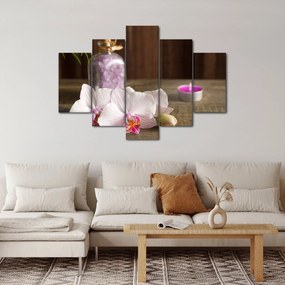 Kép - Gyertya és orchidea (150x105 cm)