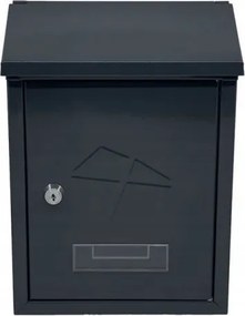 Postaláda Ek grafit hamu Gjm acél levéltartó 2 kulcs