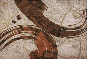 Flizelin fotótapéta Flizelin Design Művészi térkép 152x104