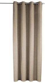 Barna függöny 135x245 cm Len Uni – Sehlbach
