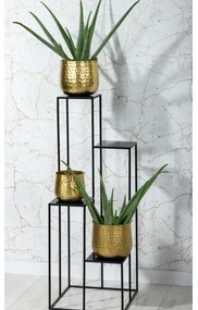 Virágállvány 100x40 cm fekete