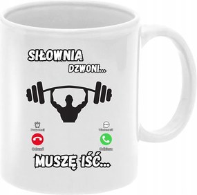 Bögre Edzőterem Csengő Mennem kell w2 Fehér 330ml