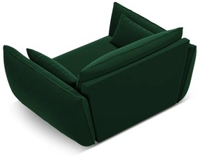 Sötétzöld bársony fotel Vanda – Mazzini Sofas