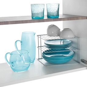 Ezüstszínű acél kiegészítő polc 25x25 cm Palio – Metaltex