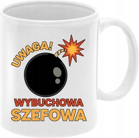 Bögre Főnöknek robbanékony főnök fehér 330ml