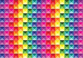 Fotótapéta Szivárvány mozaik absztrakt vinil háromszögek 208x146 +ragasztó
