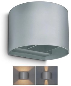 Brilagi - LED Kültéri fali lámpa RONDO LED/6W/230V szürke IP54