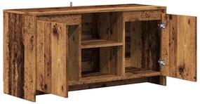 antik fa színű szerelt fa TV-szekrény 102 x 37,5 x 52,5 cm