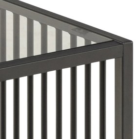 Tárolóasztal üveg asztallappal 40x40 cm Strington – Actona