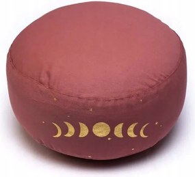 Meditációs párna organikus pamutból Holdfázisok 33x13 cm