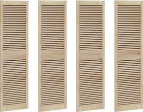 vidaXL Széfajtó 4 pcs Természetes 170 x 2,1 x 49,5 cm Tömör fenyőfa