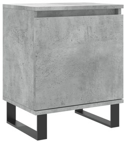 betonszürke szerelt fa éjjeliszekrény 40x30x50 cm
