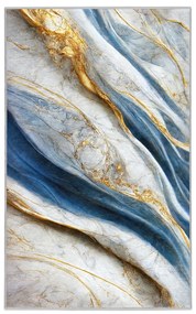 Kék mosható szőnyeg 80x150 cm Golden Spill – Mila Home