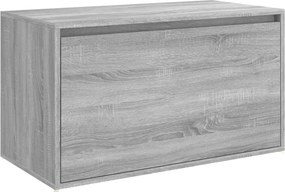 vidaXL szürke sonoma színű szerelt fa előszobapad 80 x 40 x 45 cm