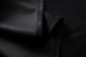 Fekete sötétítőfüggöny VELVET 140x250 cm Felfüggesztés: Fém gyűrűk