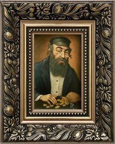 VĂĄszonkĂ©p 25x20 PĂ©nzszĂĄmlĂĄlĂł ZsidĂł Arany DĂszĂtett Keret