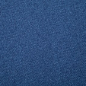 2-személyes kék szövetkanapé