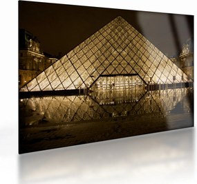 Louvre képe (üvegen) (70x50 cm)