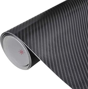 vidaXL 2 darab 4D-s fekete autófólia 100 x 150 cm + 50 x 150 cm