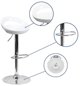 Kitti bárszék 2db, több színben-fehér