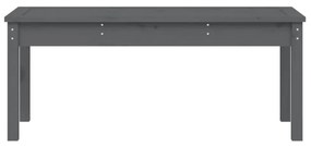 szürke tömör fenyőfa kerti pad 109x44x45 cm