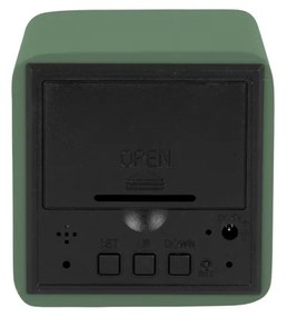 Karlsson 5982GR design LED óra ébresztővel, zöld,7 cm