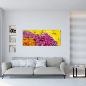 Rózsaszín virág képe (120x50 cm)